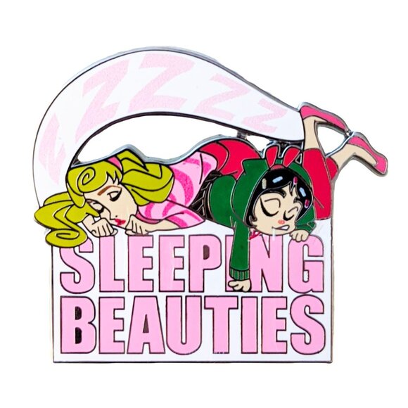 Wreck It Ralph Disney Pin: Aurora and Vanellope, Sleeping Beauties